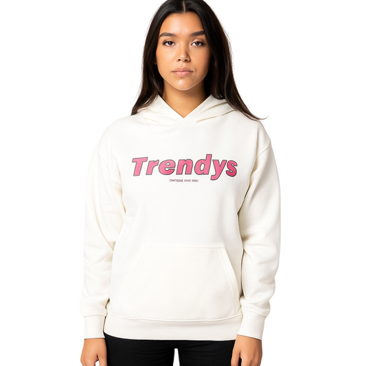 Unisex Off-White Trendys Hoodie with Back Print